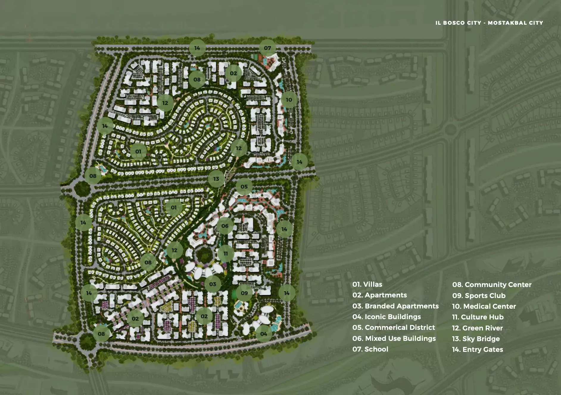 Il Bosco City Master plan