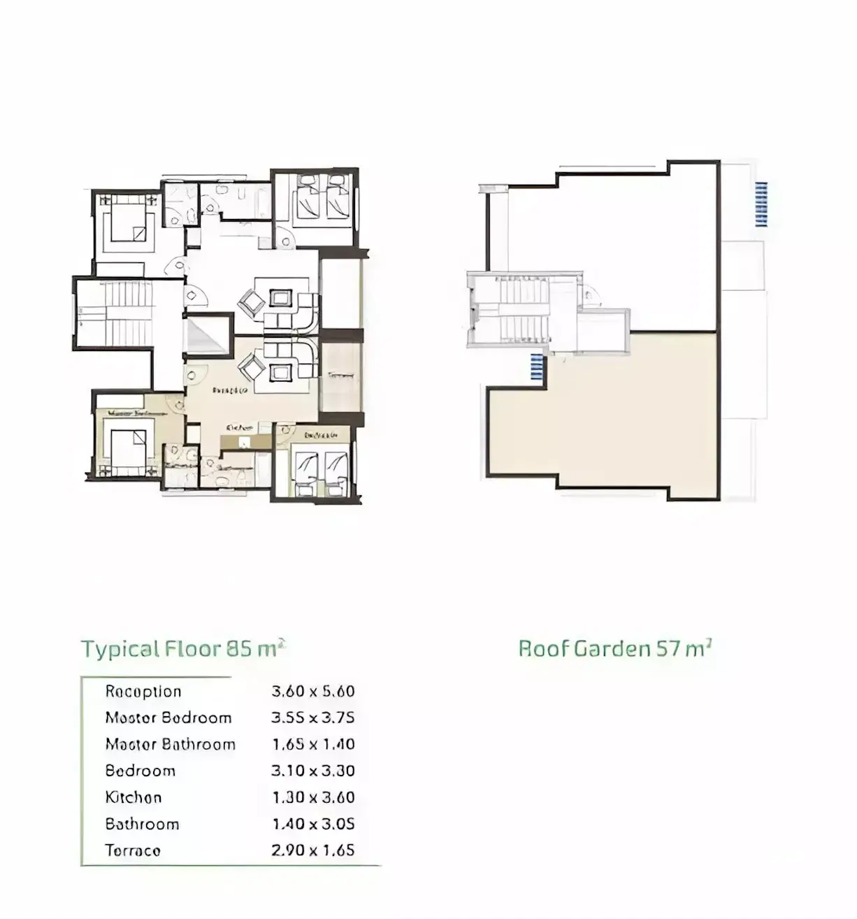 Sea View North Coast Floor plans