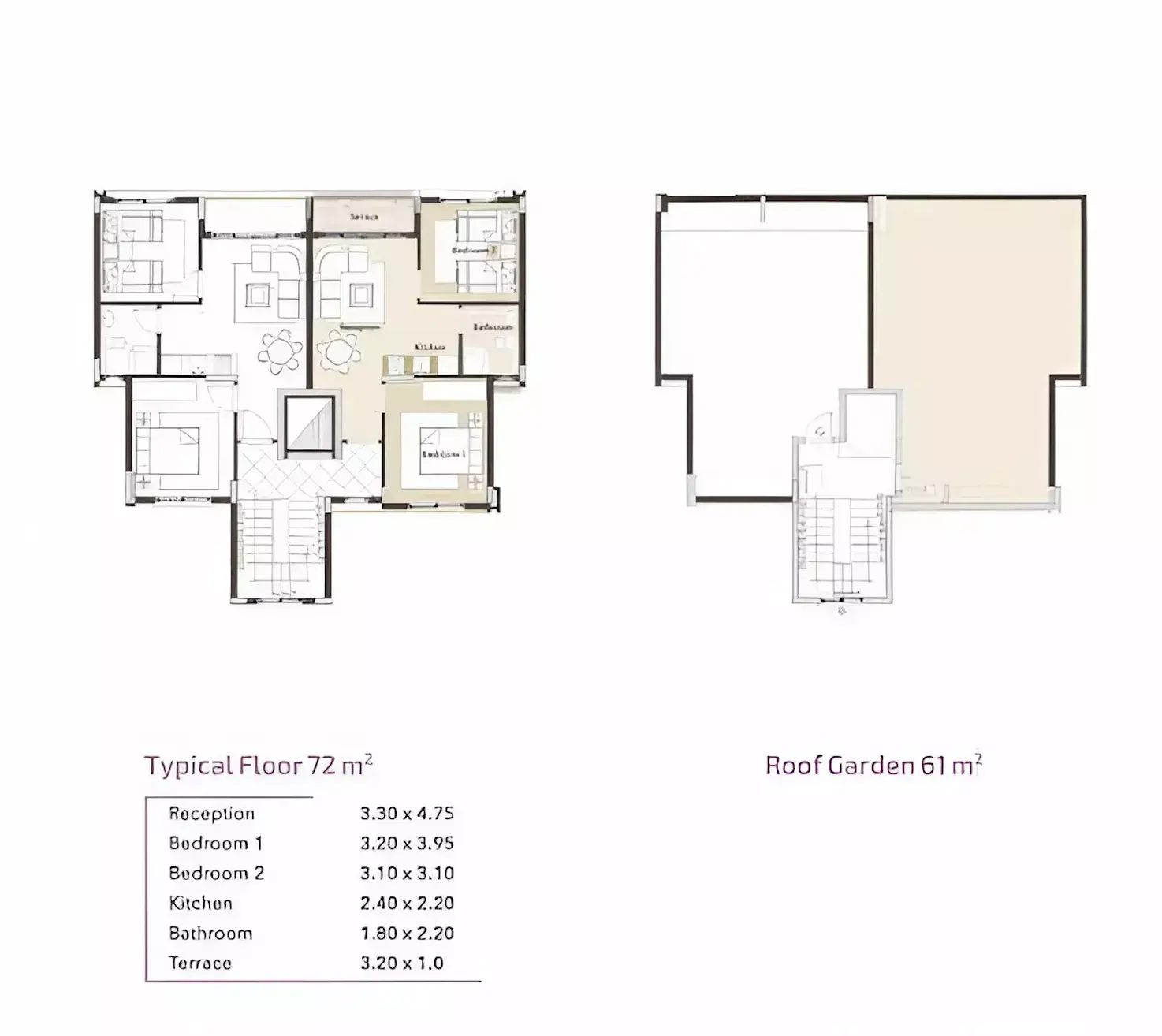 Sea View North Coast Floor plans