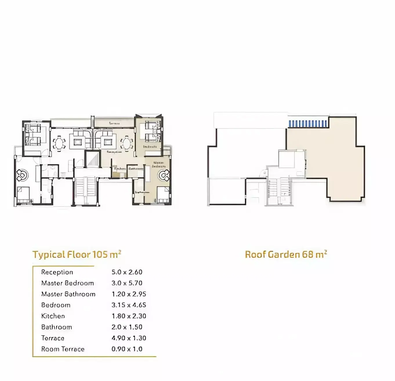 Sea View North Coast Floor plans