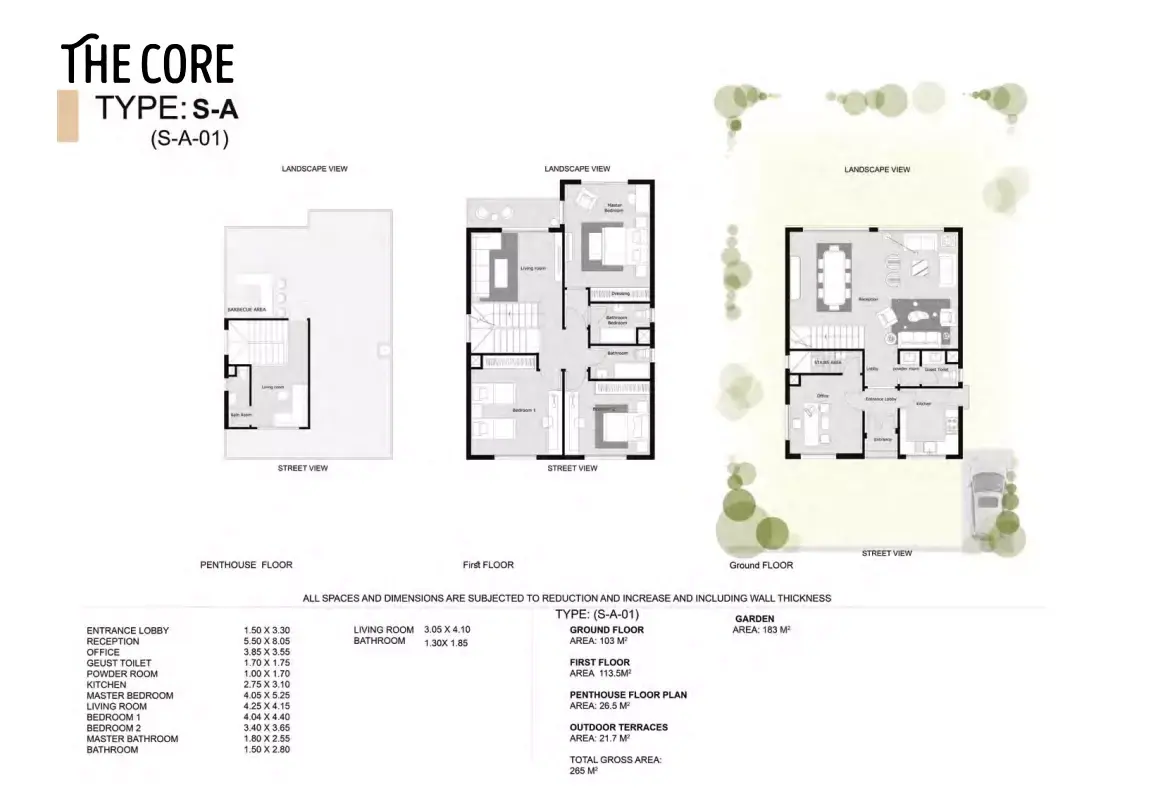 Sun Capital 6 October Floor plans